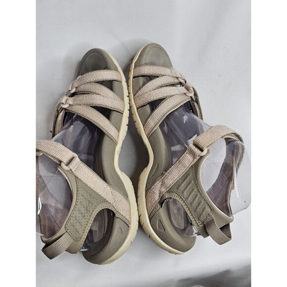 Teva Tirra Hiking Sandals Womens Size 9 Strappy Pink Shoes Shoc Pad Footbed - Picture 4 of 7
